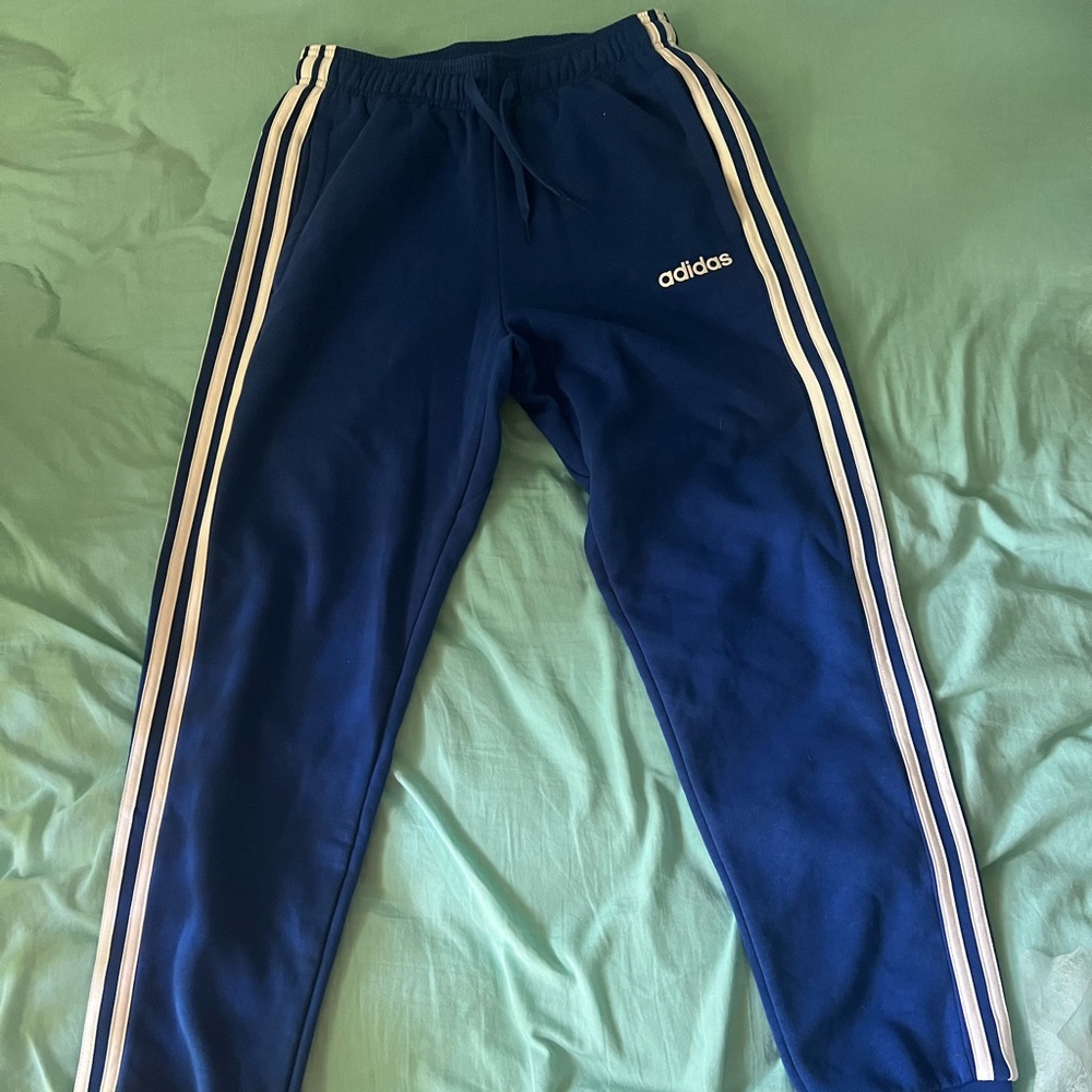 Royal blue adidas joggers barely worn size small